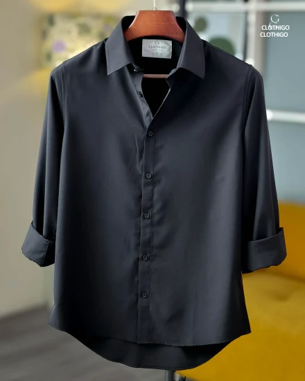 Men's Urban Fit Jet Black Shirt - L/S - CG1260