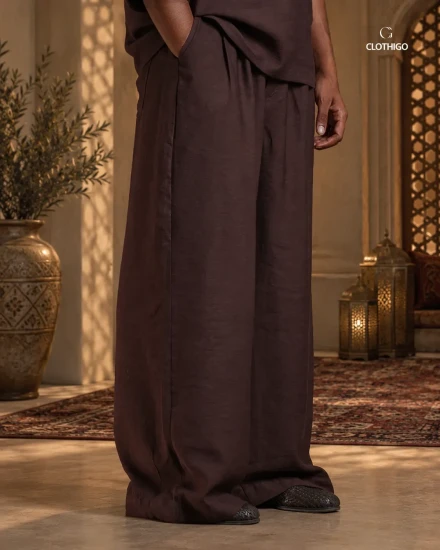 Zen-Wear Wide Leg Bottom - Coffee - CGZWB202